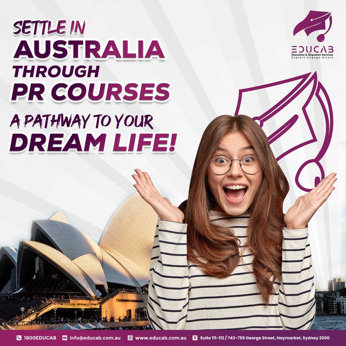 educabaustralia's tweet photo. #SettleinAustralia ๐ญ๐ก๐ซ๐จ๐ฎ๐ ๐ก #PRCoursesโผ๏ธ
A ๐ฉ๐๐ญ๐ก๐ฐ๐๐ฒ ๐ญ๐จ ๐ฒ๐จ๐ฎ๐ซ ๐๐ซ๐๐๐ฆ ๐ฅ๐ข๐๐โผ๏ธ
Are you tired of feeling stuck in your current situation and yearning for a better lifeโ
We are ready to help, are you ready to bring changesโ
https://t.co/z79ZH4aLAN https://t.co/OwF1x1GY6W