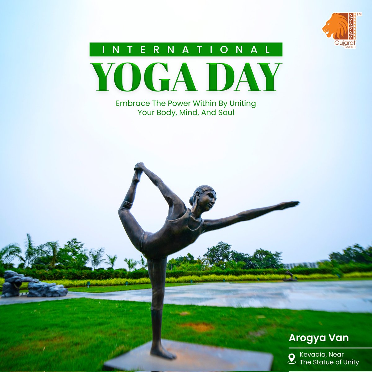 Discover the transformative power of #yoga this #InternationalYogaDay. Embrace harmony and rejuvenate your minds, bodies, and souls with yoga. #GujaratTourism wishes you a blissful International Yoga Day. 

#Gujarat #YogaDay2023 #InternationalDayofYoga2023 #YogaForHealth