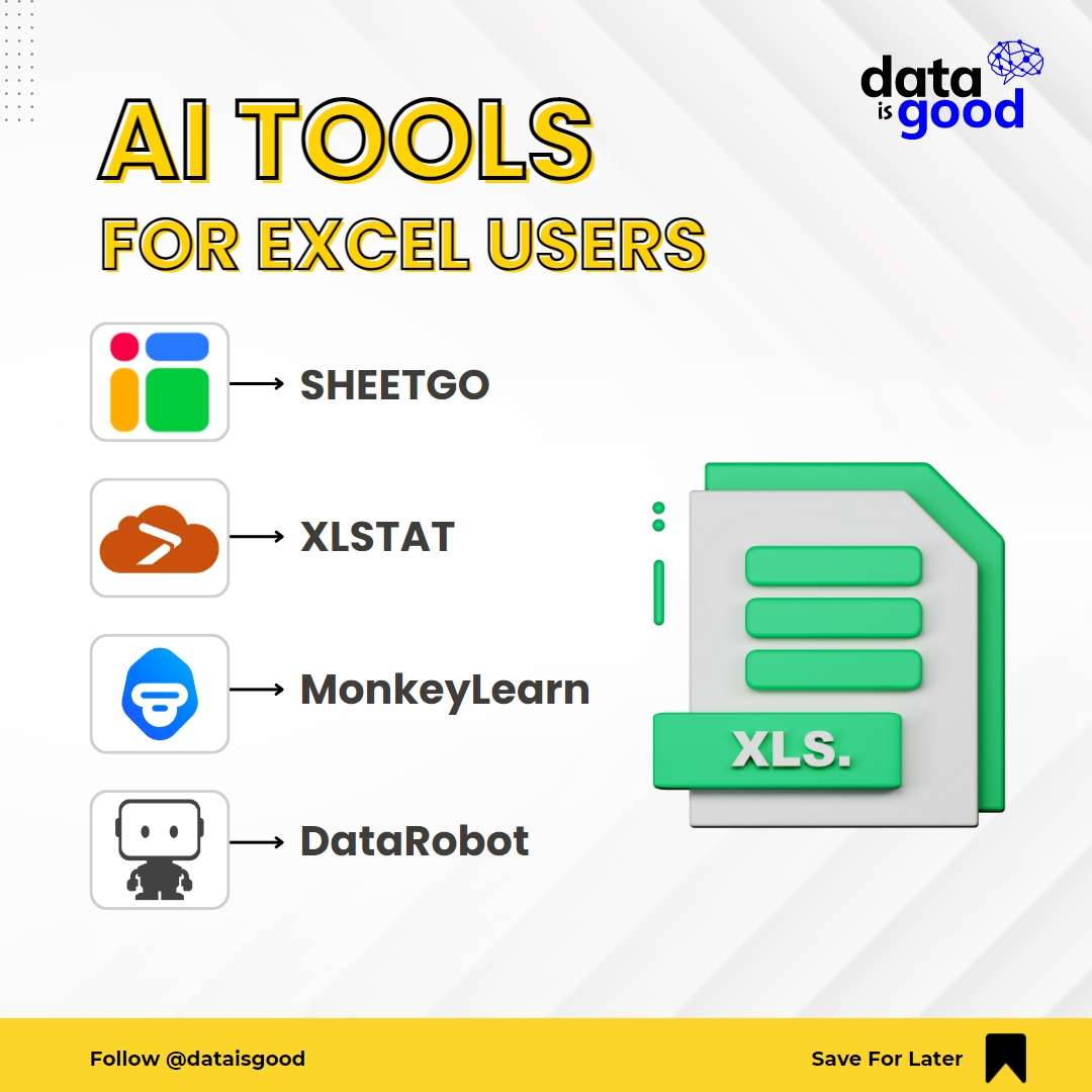 ⚙️💡 Streamline your Workflow: How to Integrate AI Tools in Excel 📑
#dataisgood #SmartWorkflow #excelhacks #aiintegration #ai #aitools #DataWizardry #decisionmaking #ExcelEnhanced #AISupport #datanalytics