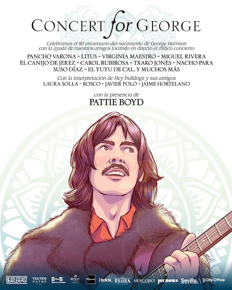 Las entradas para el Concert for George sólo están disponibles con abono, y son muy limitadas. Vamos a liarla, con todos estos músicos sobre el escenario, y con algunas sorpresas añadidas al concierto original que… uff. Y os enseño el cartel en primicia
🎟️Beatlefeast.com