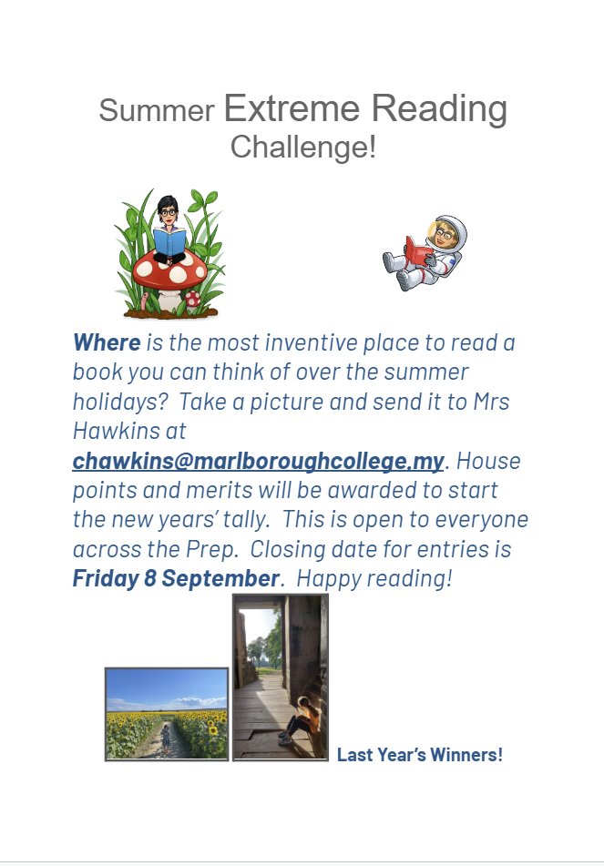 MCMPrepSchool's tweet photo. Looking forward to receiving your entries. Entries from Beaks also welcome! #MCMPrepLibrary https://t.co/LBCLN44x5t