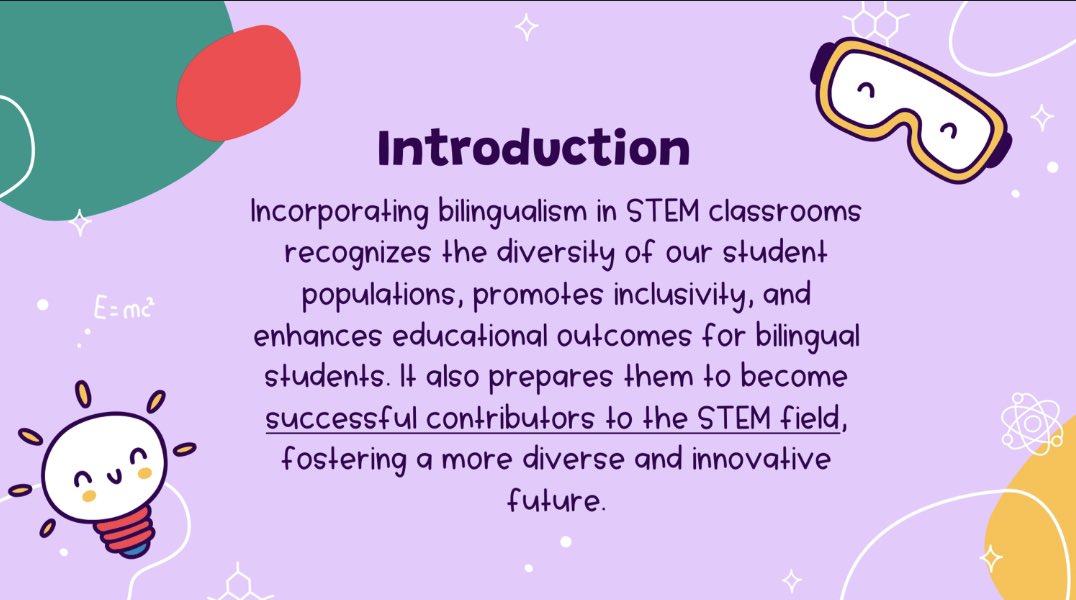 Bella_Esquenazi's tweet image. Grateful for the incredible opportunity to have presented @island_university 🎓✨ Sharing my passion for integrating STEM in a bilingual classroom
📚🔬🌟 #STEMEducation #BilingualClassroom #HispanicsInSTEM #mebythesea