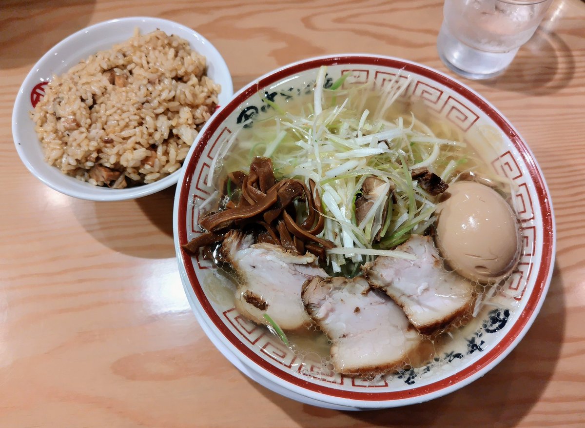 田中そば店　新宿
ねぎそば
味付玉子
特製肉めし

#ラーメン
#田中そば店