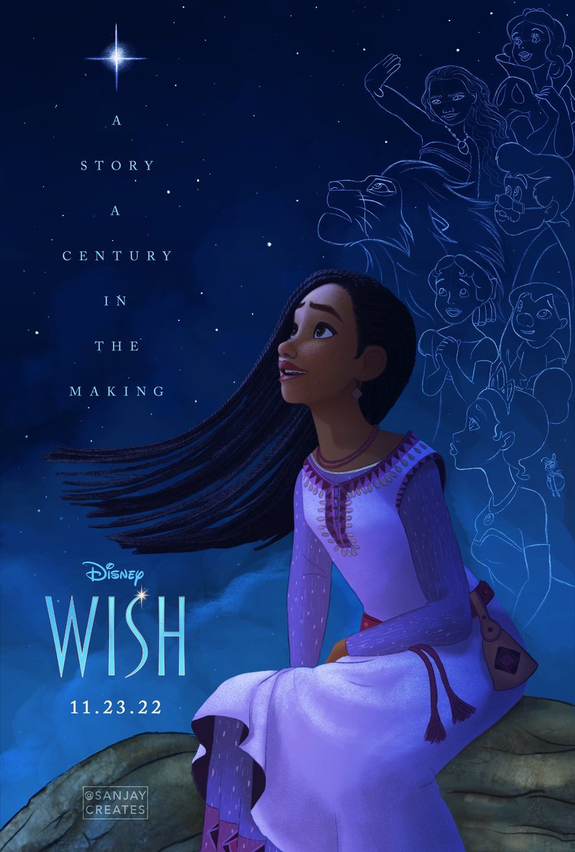 Disney Animation’s ‘WISH’ has a $200M budget. 

(🎨: @SanjayCreates)