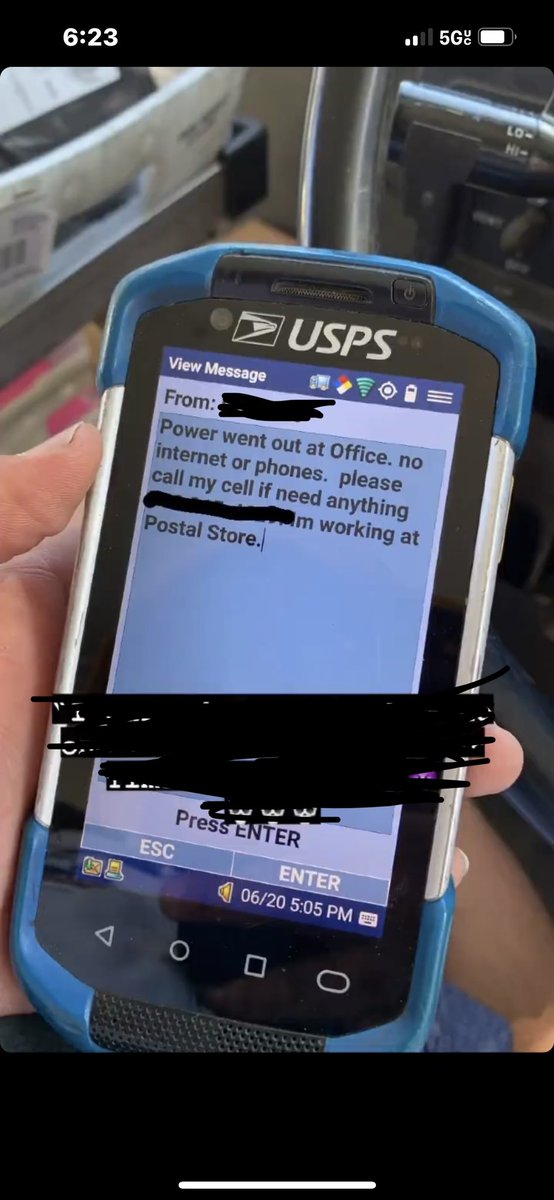 El_Chavo760's tweet photo. @ExtraVOD_ so it begins!!! I have a buddy who works for the us postal service he got this message today!!! https://t.co/iRf9l6BatE