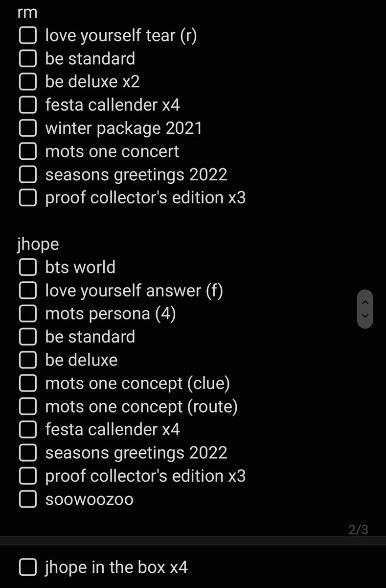 megpieee_'s tweet photo. eyup, selling my bts photocard collection, here's a list of what I'm selling! please feel free to send me a message with any questions / photos! uk only pls
#btsphotocards #pctrading https://t.co/t9xylwACn2