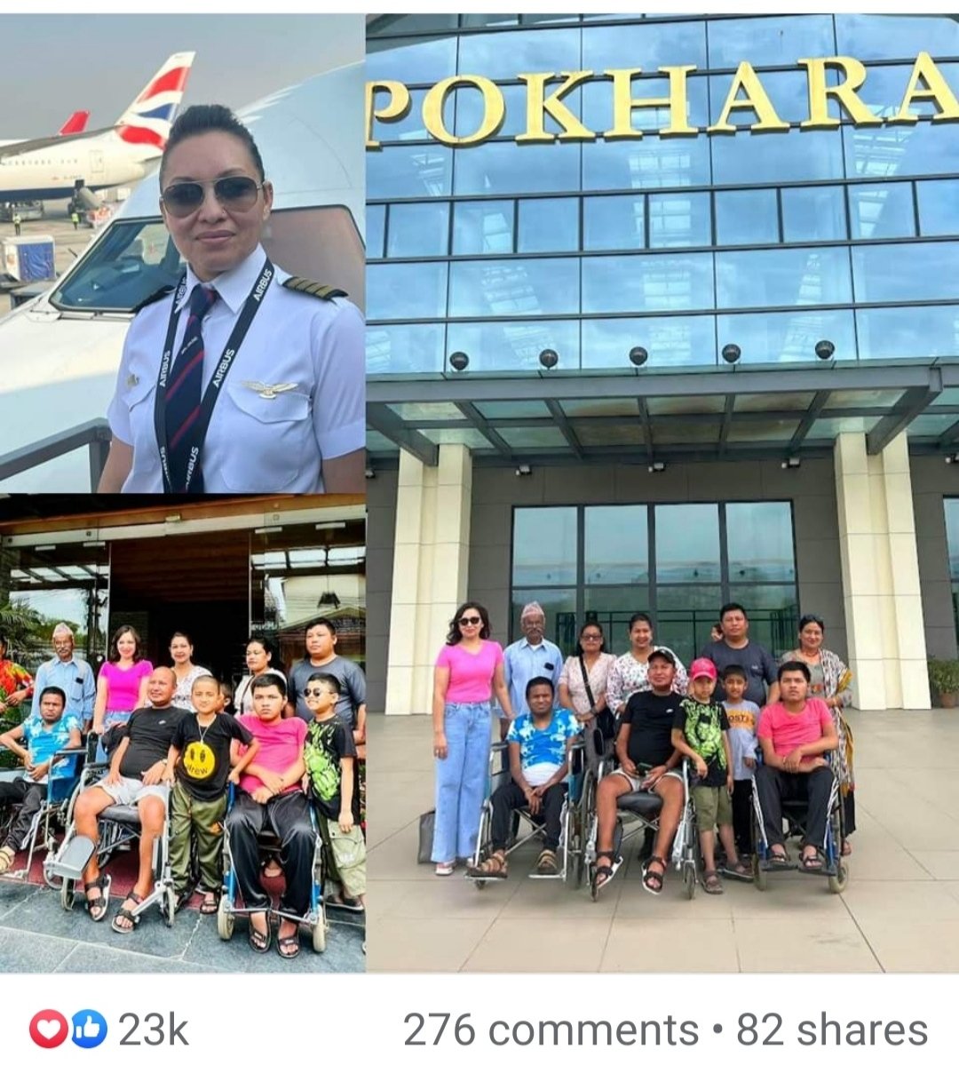 NirmalKhadka7's tweet photo. We are very proud to announce that our last #Pokhara tour with #Muscular_Dystrophy #patients_parents by #plane has been #viral in #Socialmedia in the famous #News platform of  #Nepal.#Unexpected #happiness. https://t.co/rLqd1eDiDd