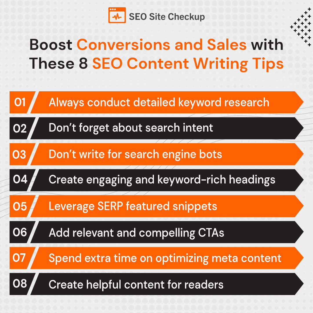 Seositecheckup's tweet photo. 📈 Ready to skyrocket your #conversions and #boostsales? 🚀 Unleash the power of #SEO #content with these 8 expert tips that can transform your #website into a #revenue-generating machine!
https://t.co/73cuiTwy3L
#seositecheckup #LocalSEOSuccess #VoiceSearchOptimization #seotools https://t.co/T1CBLEktim