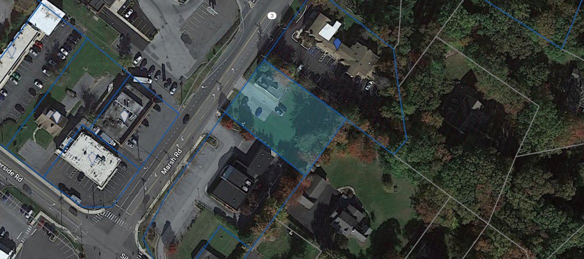 Price Reduced! Now $995,000 - Redevelopment opportunity at 1809 Marsh Road in Wilmington, DE. Currently one 1,300 SF structure on the 0.47 AC property. Seven parking spaces. Zoned CN. Traffic counts of 18,000+ VPD. More info: pattersonwoods.com/commercial-rea…