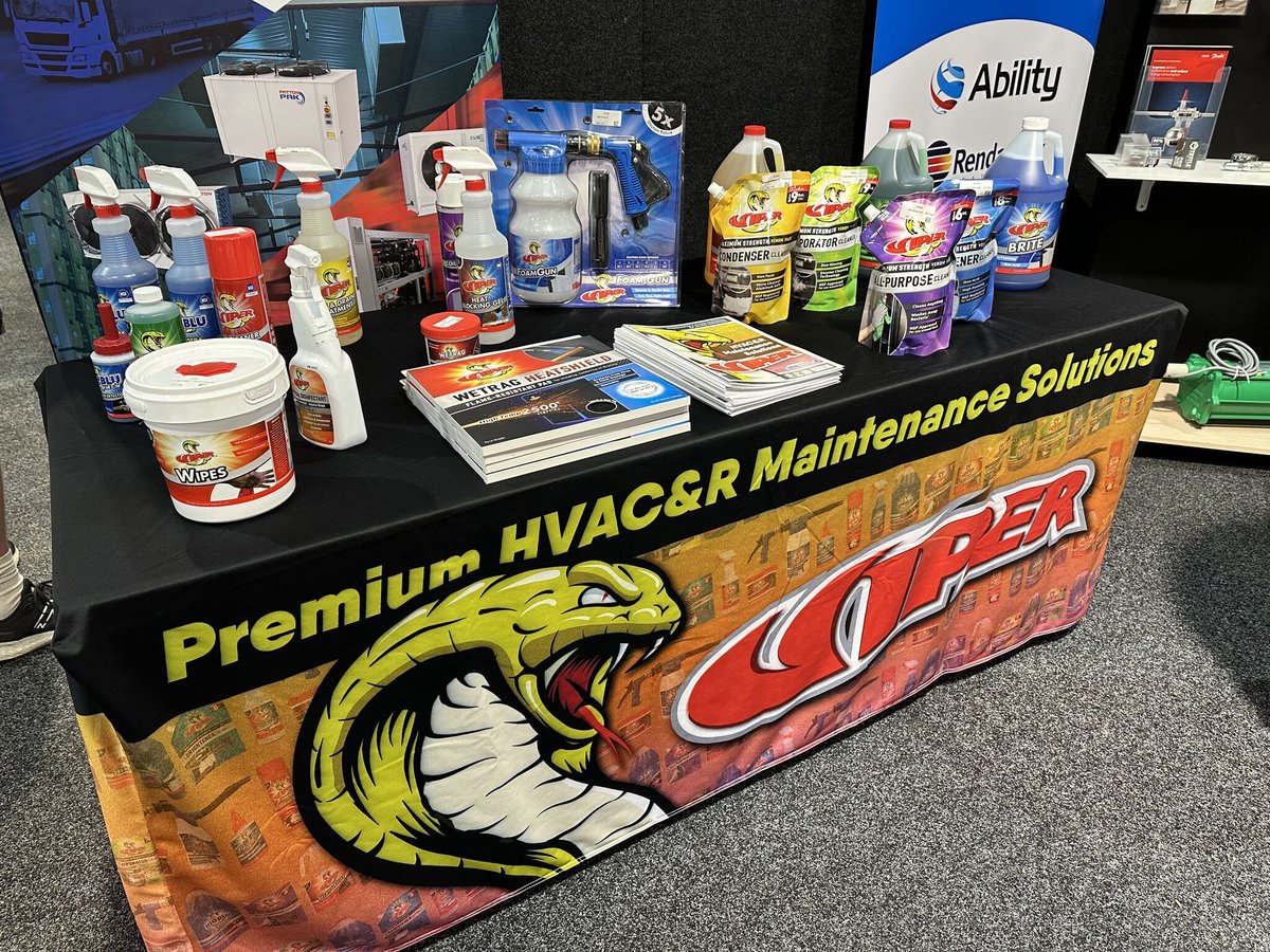 Day 2 of the BuildNZ expo! SuperCool Group's Rene Le Miere is in #Auckland supporting Patton with the Viper range of HVAC chemicals. 🐍

If you're near Auckland Showgrounds today come down to the HVAC&amp;R Hub to see the huge range of products available from Patton.
