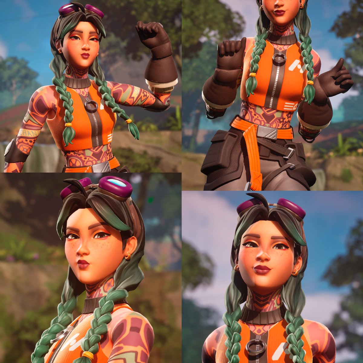 OkumuraaW's tweet photo. Combat Tech Jules🧡⚙️ #Fortnite #FortniteChapter4Season3 #CombatTechJules https://t.co/C0zFY3qXTO