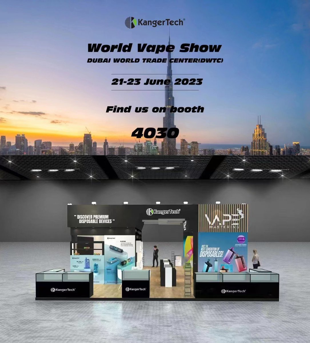 Lynexu's tweet image. We are ready, and u ? 

#worldvapeshow #dubai #kangertech
