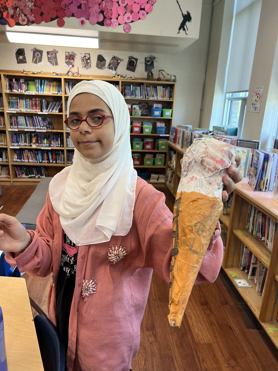 Keeping cool with paper mache ice creams!!!