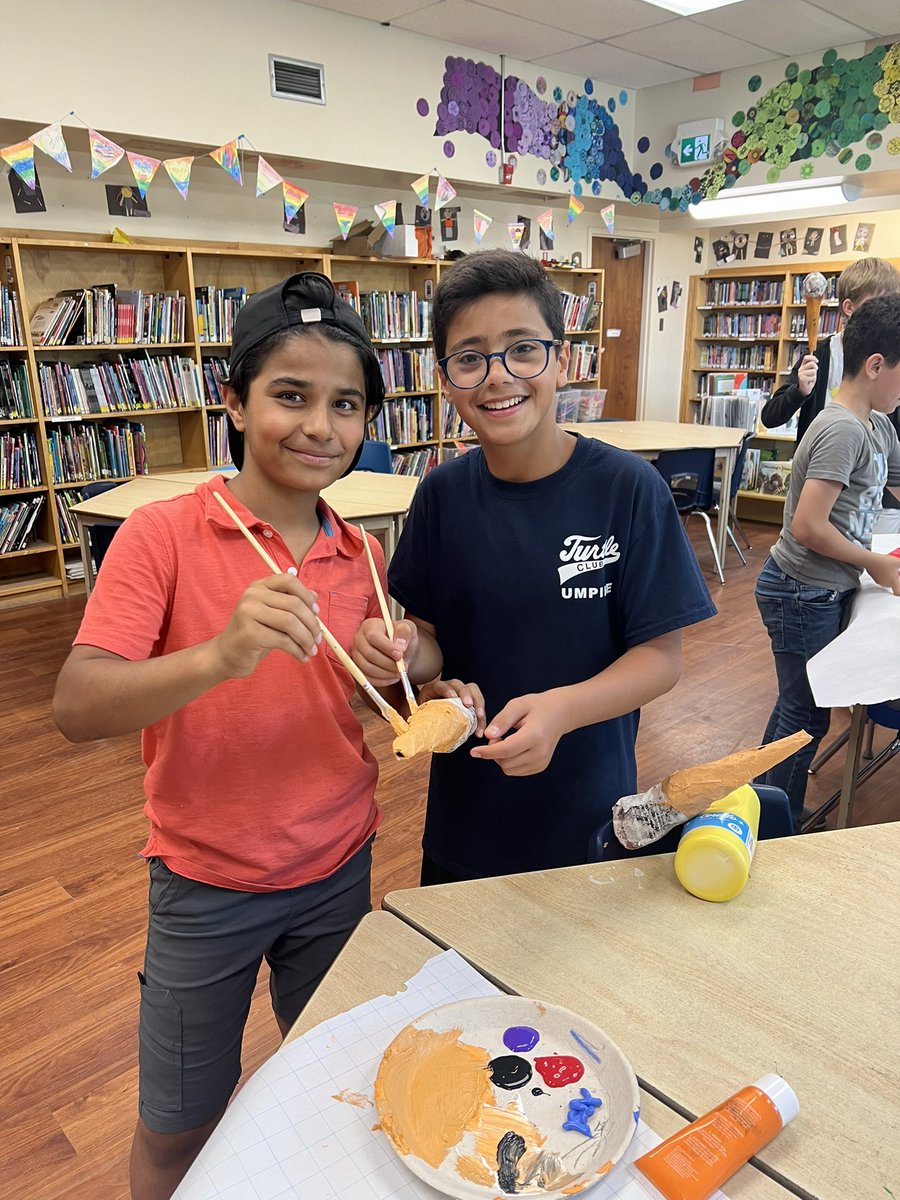PElibrary2022's tweet photo. Keeping cool with paper mache ice creams!!! https://t.co/rMSmi5eksj