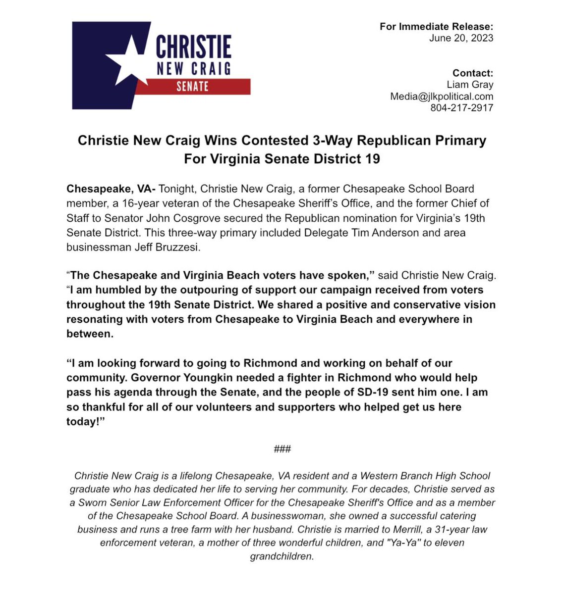 Christie New Craig tweet media