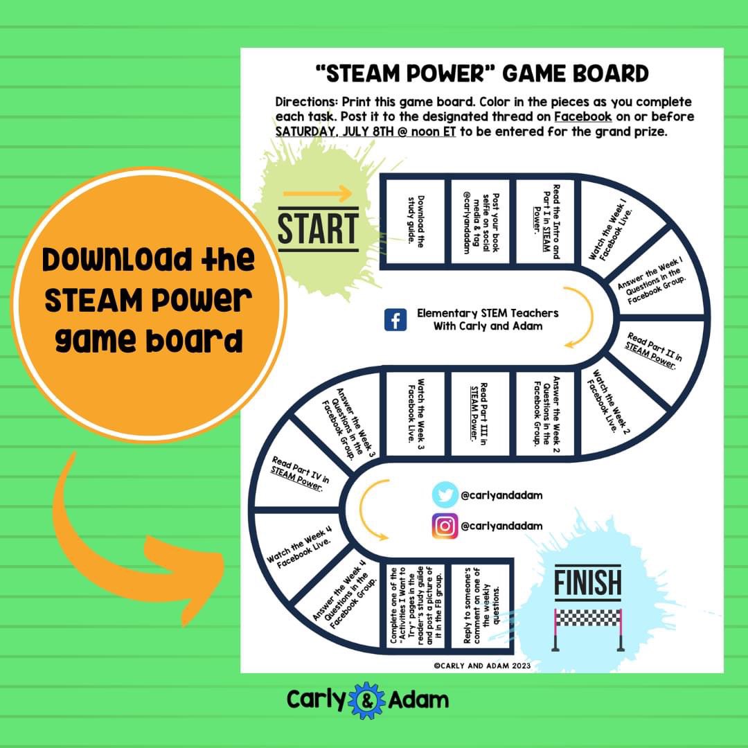timneedles's tweet photo. Another great #STEAM Power live session on Facebook with @carlyandadam- so many great ideas &amp; comments, we are almost there- can’t wait to close it out live on Tuesday at #ISTE23 next week! https://t.co/Ik3VW8RUfP