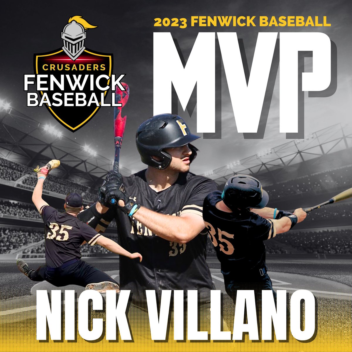 Congrats to our 2023 Fenwick Baseball MVP: Nick Villano 
<a href="/nickvillano34/">Nick Villano</a> <a href="/We_Are_Fenwick/">Fenwick Crusaders</a> <a href="/BishopFenwickHS/">Bishop Fenwick HS</a>