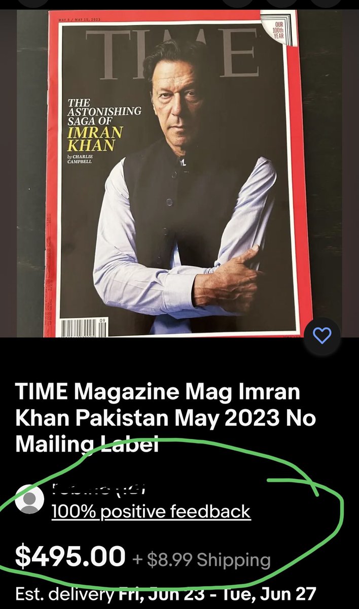 Just found this on eBay. Goes to show that 

#قومی_لیڈر_صرف_خان

The cricketer, the celebrity, the philanthropist, the politician, the LEADER, my Murshad, the legitimate Prime Minister of Pakistan:
@ImranKhanPTI