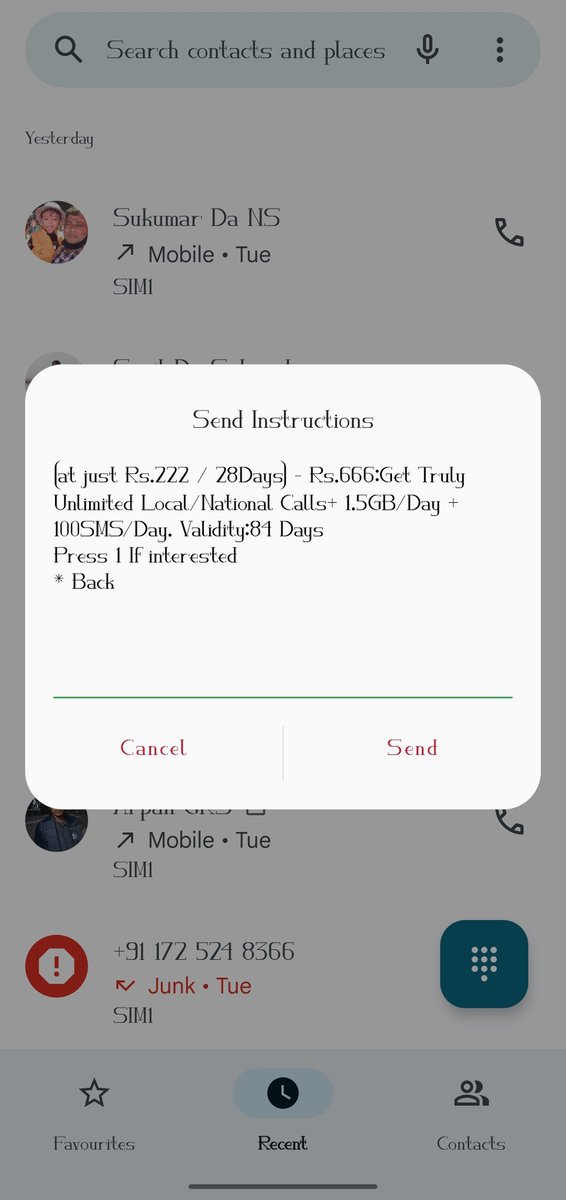 Dear <a href="/ViCustomerCare/">Vi Customer Care</a> as per offer I recharge my number with Rs. 666. &amp; Offer shown that the benefits will be given for 84 days but I got only 77 days, so please check &amp; resolve the issue.
Thank You.