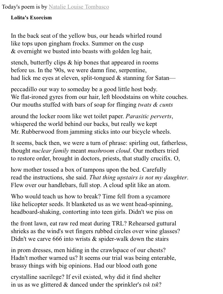 brb exorcising <a href="/CincinnReview/">Cincinnati Review</a> <a href="/versedailypoems/">Verse Daily (@versedaily.bsky.social)</a>