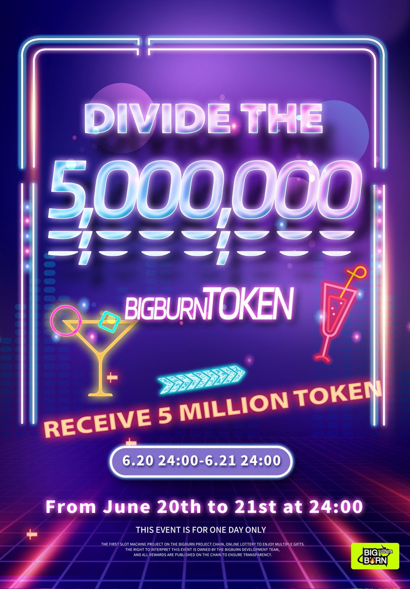 👑BIG Burn is a decentralized leisure and entertainment platform built on the innovative public chain CoreDao! It offers a secure and trustworthy Play to Earn experience for CORE & CDAO users!

🎈The pre-sale of BIG_Burn will start on June 22nd!

👑  Complete the task and share a…