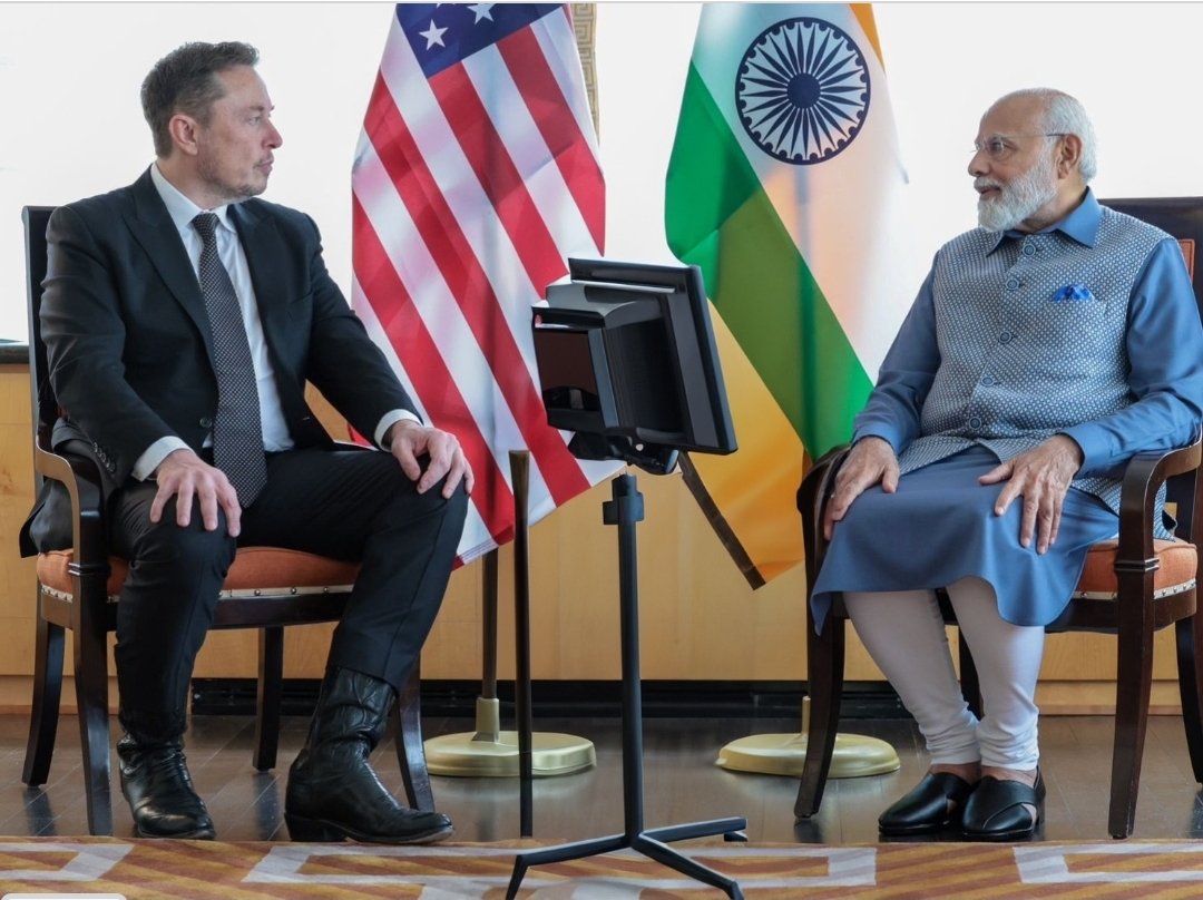 shubhamrai80's tweet image. तू समझा... नहीं तू नहीं समझा 😂😂😂

Prime Minister Narendra Modi meets Tesla and SpaceX CEO Elon Musk, in New York.
#PMModiInAustralia #Tesla #Elonmusk