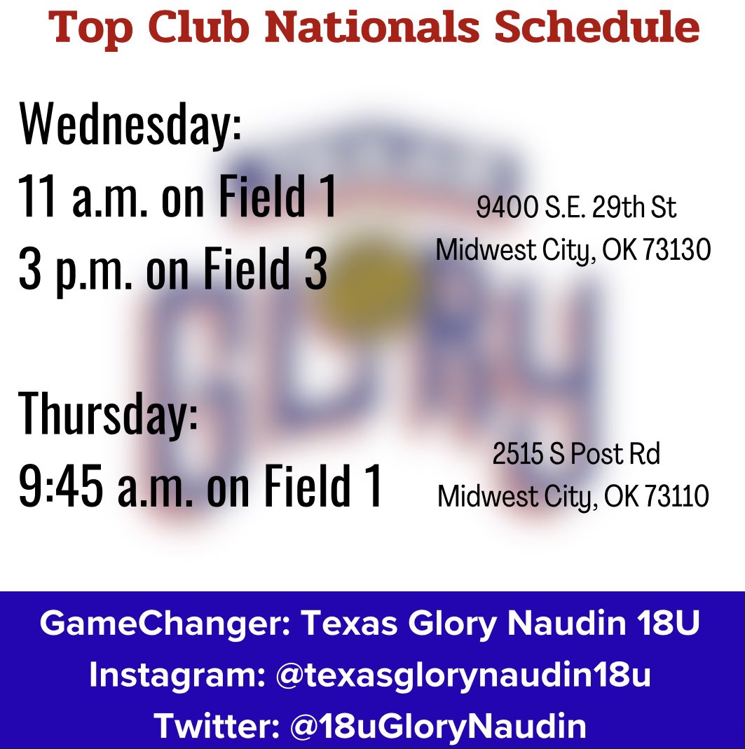 Here we go!  Top Club Nationals start tomorrow and we are ready!  Come see us compete!!  <a href="/ednaudin/">Ed Naudin</a> <a href="/CSA_Athletes/">Collegiate Sports Advocate (CSA)</a> <a href="/CsaCox/">Chris Cox - CSA</a>