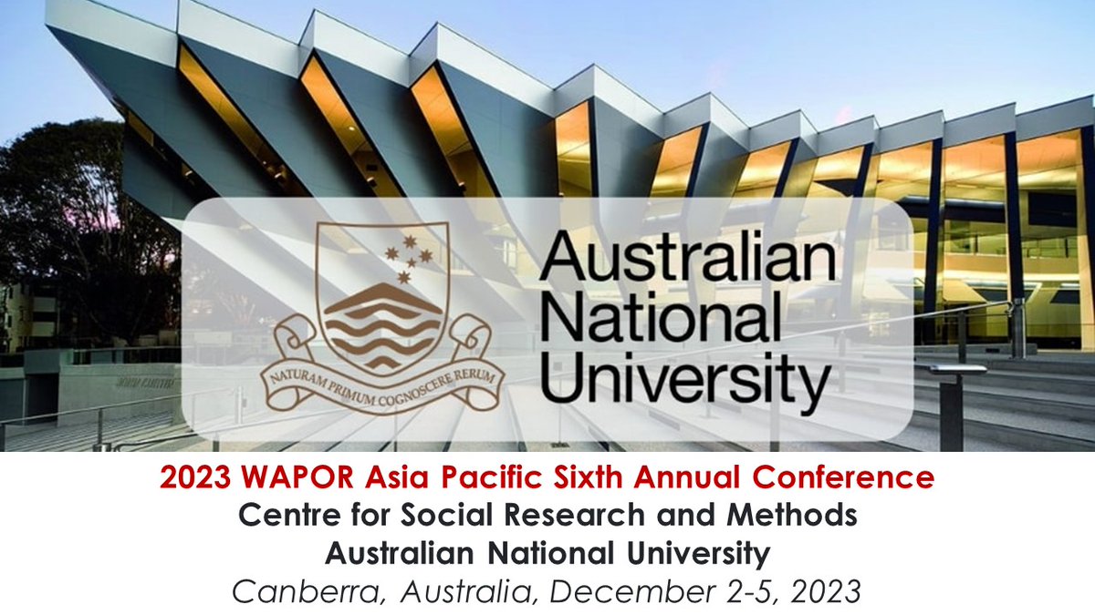 Deadline in 5 days: 2023 Asia Pacific Sixth Annual Conference - mailchi.mp/wapor/call-for…