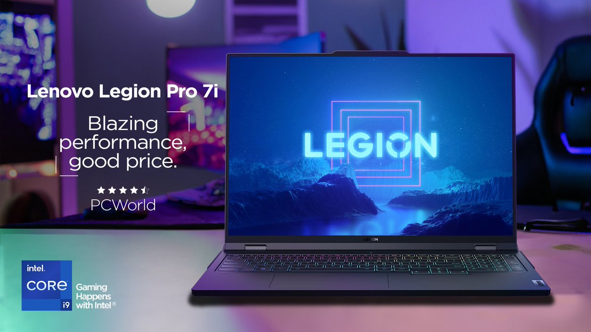 Read @PCWorld’s review of the Legion Pro 7i w/ 13th Gen @Intel ® Core™ i9 processor has earned 4.5/5 ⭐s! “An excellent example of a mainstream gaming laptop that delivers for the price.' The full review 👉 lnv.gy/3pgXxab