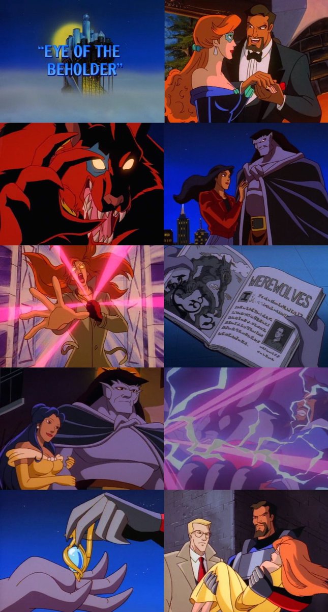 This episode of Gargoyles often gets the shout out for the overt Elisa/Goliath BatB reference but I also love that it doubled down on that with Fox/Xanatos, specifically letting the female character be the Actual Literal Beast