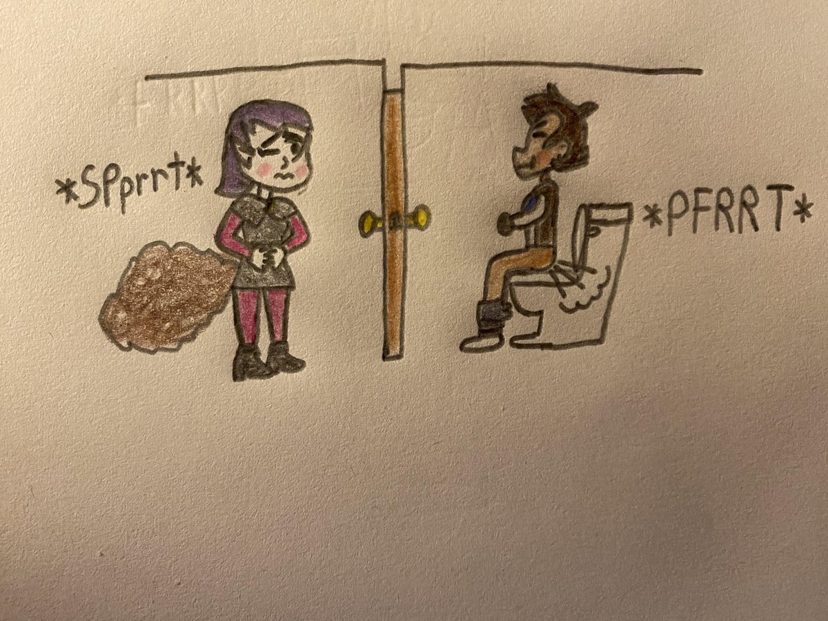 JackGoblin74's tweet photo. (REQUEST) Here's a request from SuperOmoBros asking me to draw Luz and Amity from The Owl House. As you can see, Luz is suffering from constipation, while Amity REALLY has to go.

#OwlHouse #request #fanart #pooping #costipation #desperategirl #farting #toilet https://t.co/bGGYrWDeTJ