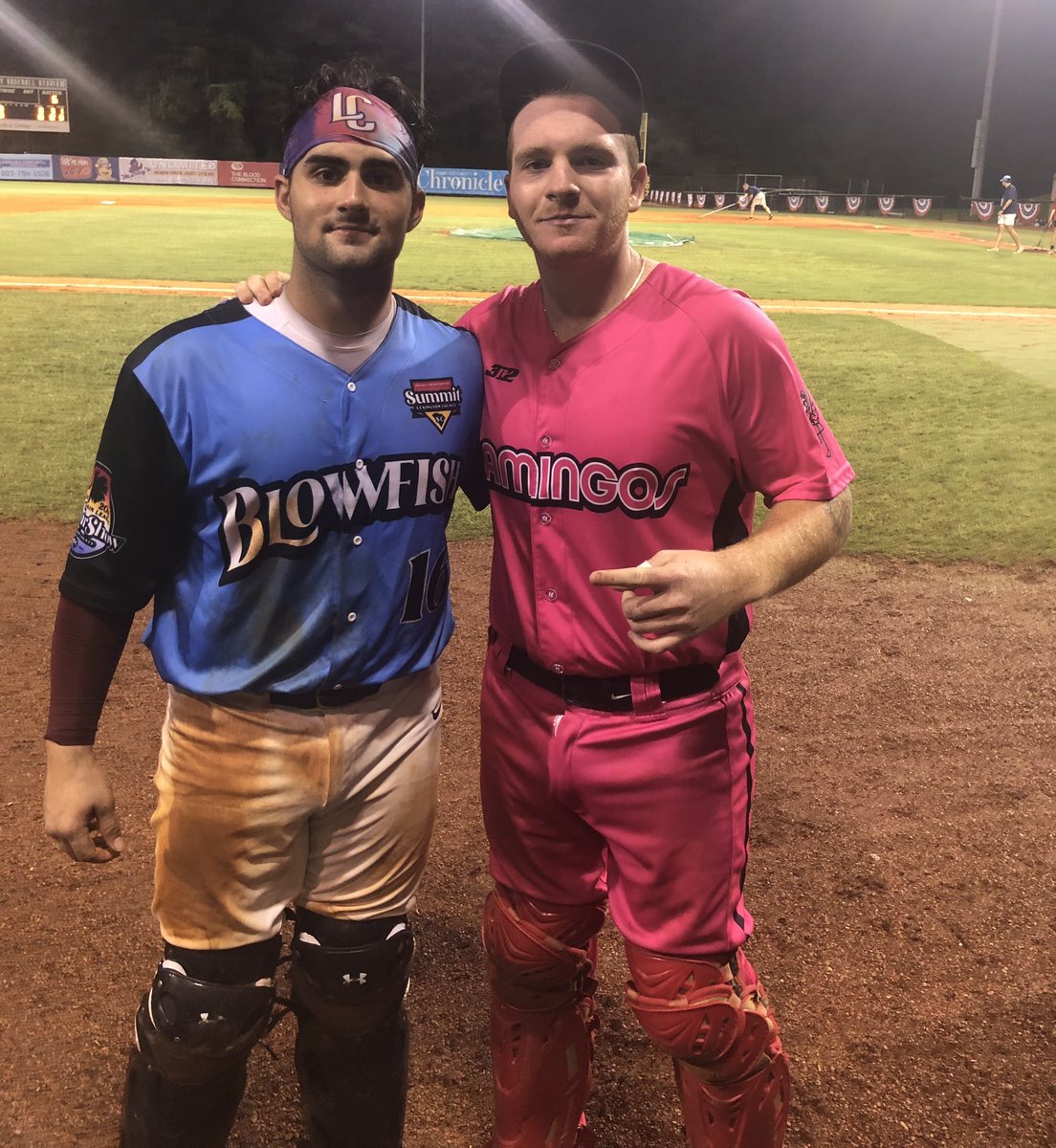 #Catchers #Competitors most of all #BestFriends great night at the baseball field! Love this 2 young men! 💙💙⚾️⚾️