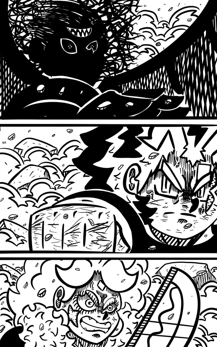 MaxPowersComic's tweet photo. Drawing a page from the newest episode of #MaxPowers, inspired by one of my favorite pages of #JujutsuKaisen https://t.co/jwPvyfIXGi