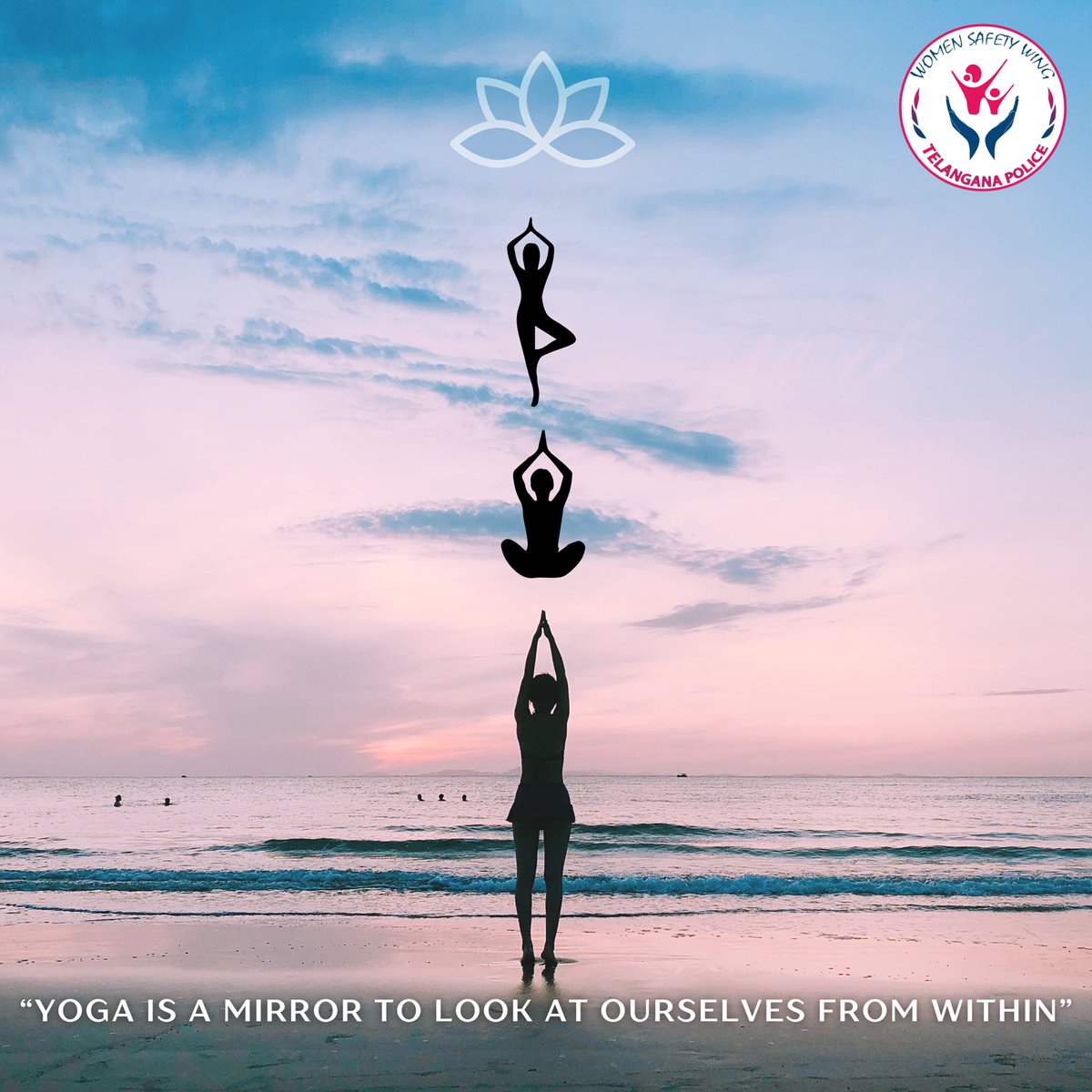 tg_womensafety's tweet photo. Yoga is a mirror to look at ourselves from within! 

#Yoga #InternationalDayofYoga 
#InternationalYogaDay #InternationalYogaDay2023 
#internationalyogaday23 #Mind #Body #WomenSafetyWing #TelanganaPolice https://t.co/bSVtmnUrZ1