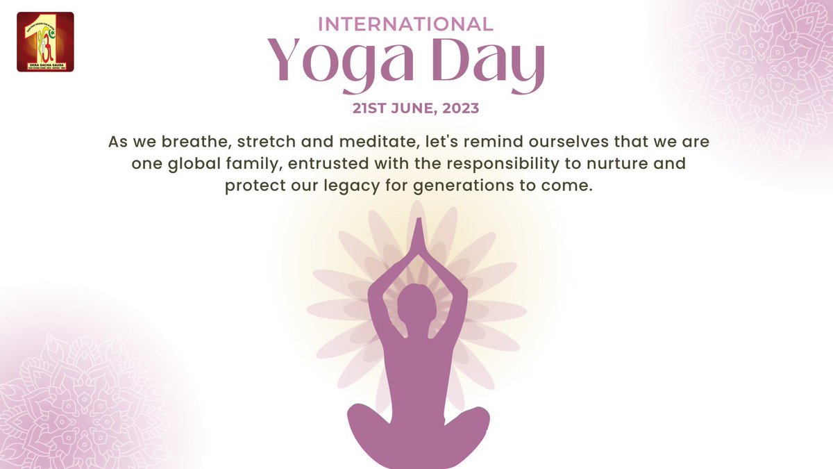 On the occasion of International Yoga Day, let's embrace the essence of Vasudhaiva Kutumbakam. Let yoga be the bridge that connects us, creating a world where we see ourselves as one global family. Together, let's nurture a fit and healthy future. #InternationalYogaDay