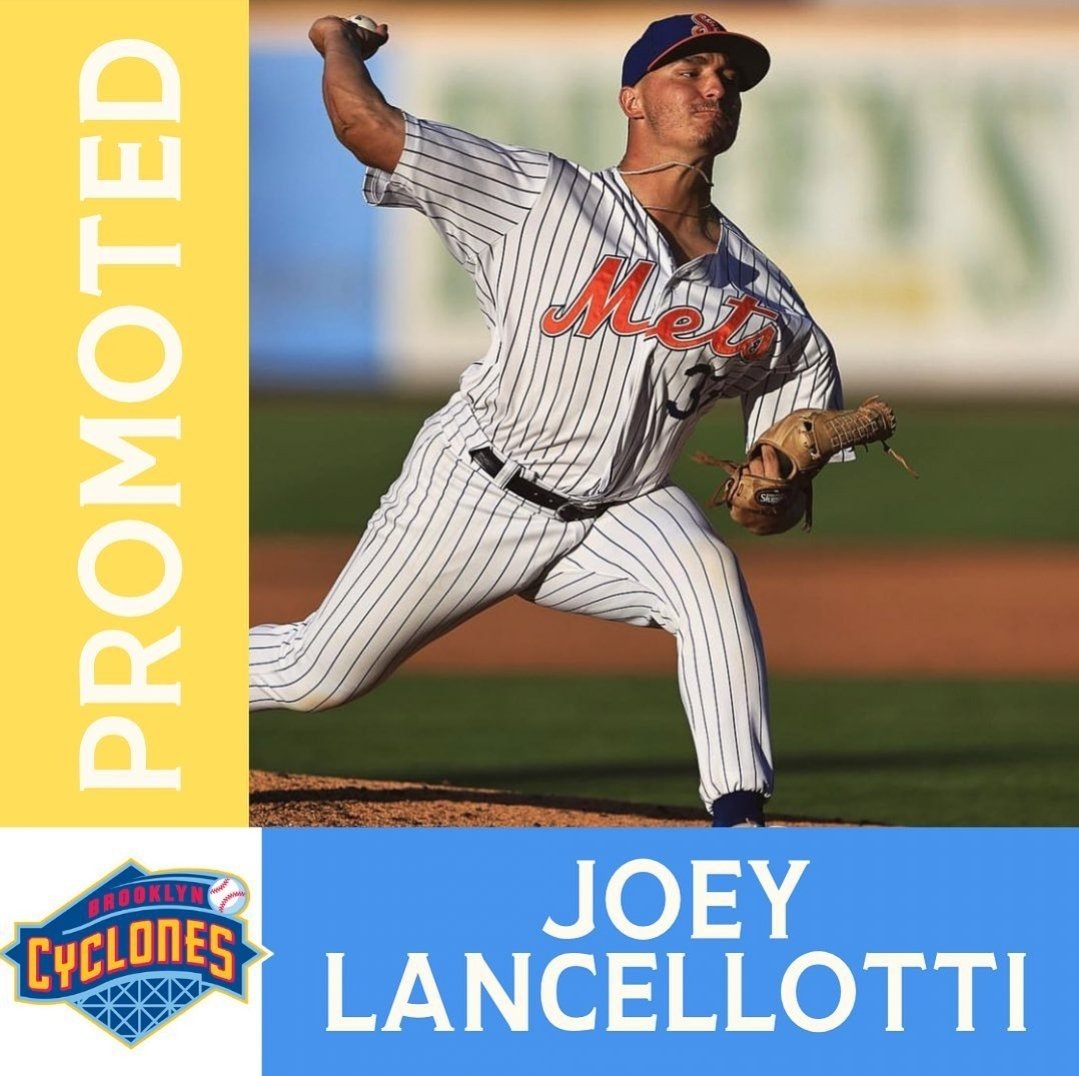 Congrats to @Joey_lance31 OPC '17 on being promoted to Mets High-A affiliate @BrooklynCyclone #pcproud
