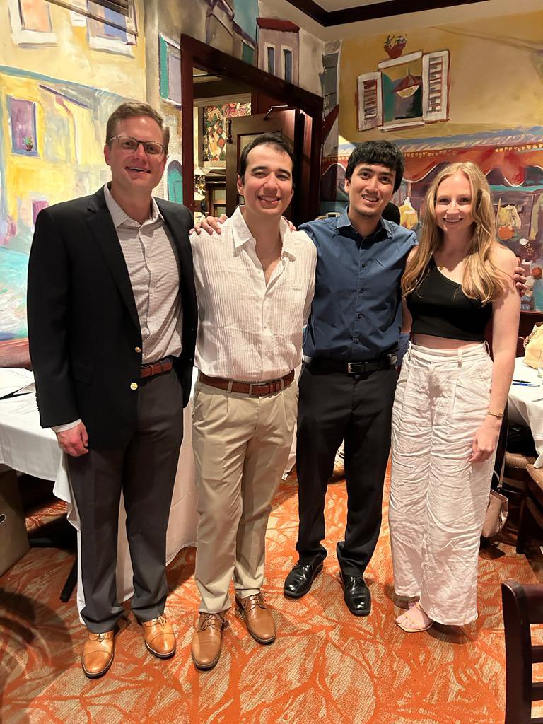 UTHUrology's tweet photo. What a great evening celebrating our graduating chiefs and sexual medicine fellow!

We are so proud of you all and can’t WAIT to see what you will go on to do! 🥹😍🥳

@dustylusemd @Phillip_Mann @MaiYurong @Kareim_UroMD 

@SMSNA_ORG @UroAcademic @AmerUrological @Uro_Res https://t.co/PqQPj0nUB2