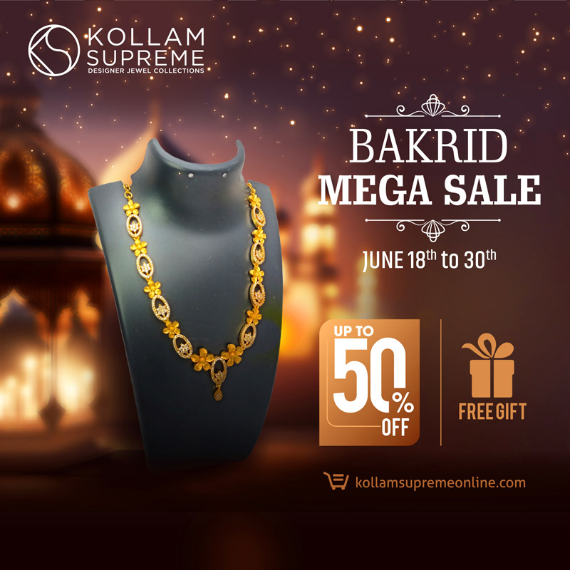 Bakrid Sale! Shop Now - mailchi.mp/kollamsupremeo…
.
.
.
#Bakrid #bakridmubarak #bakridspecial #bakrid2023 #bakridsale #kollamsupreme #jewellery #fashion #fashionjewellery #imitationjewellery #goldplatedjewellery #necklaces #chokernecklace #bangles #southindianjewellery #ootd #deals