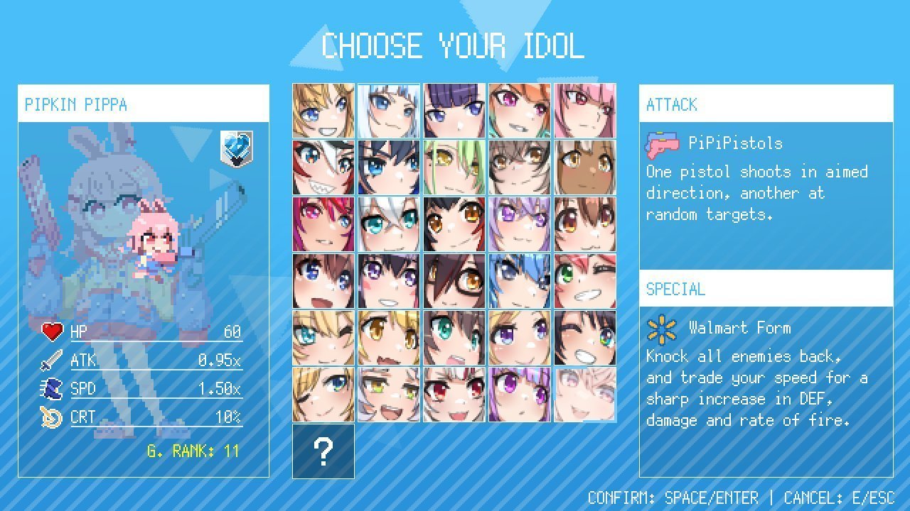 Playing As Pippa Until She's G.RANK 3333!, HoloCure: Save The Fans! + Pippa Mod