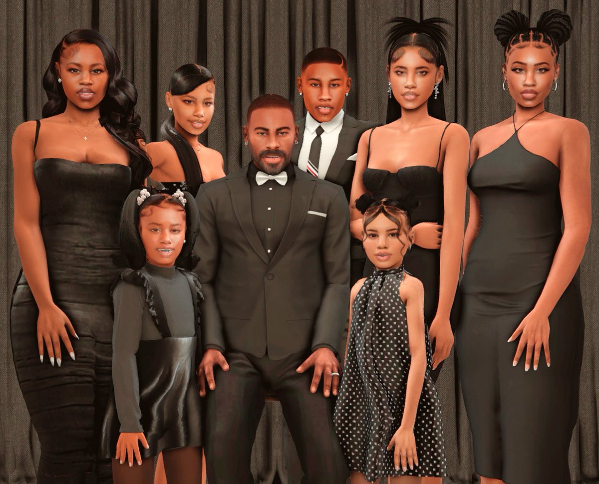 Allan Gordon with his kids on Father’s Day  #ShowUsYourSims