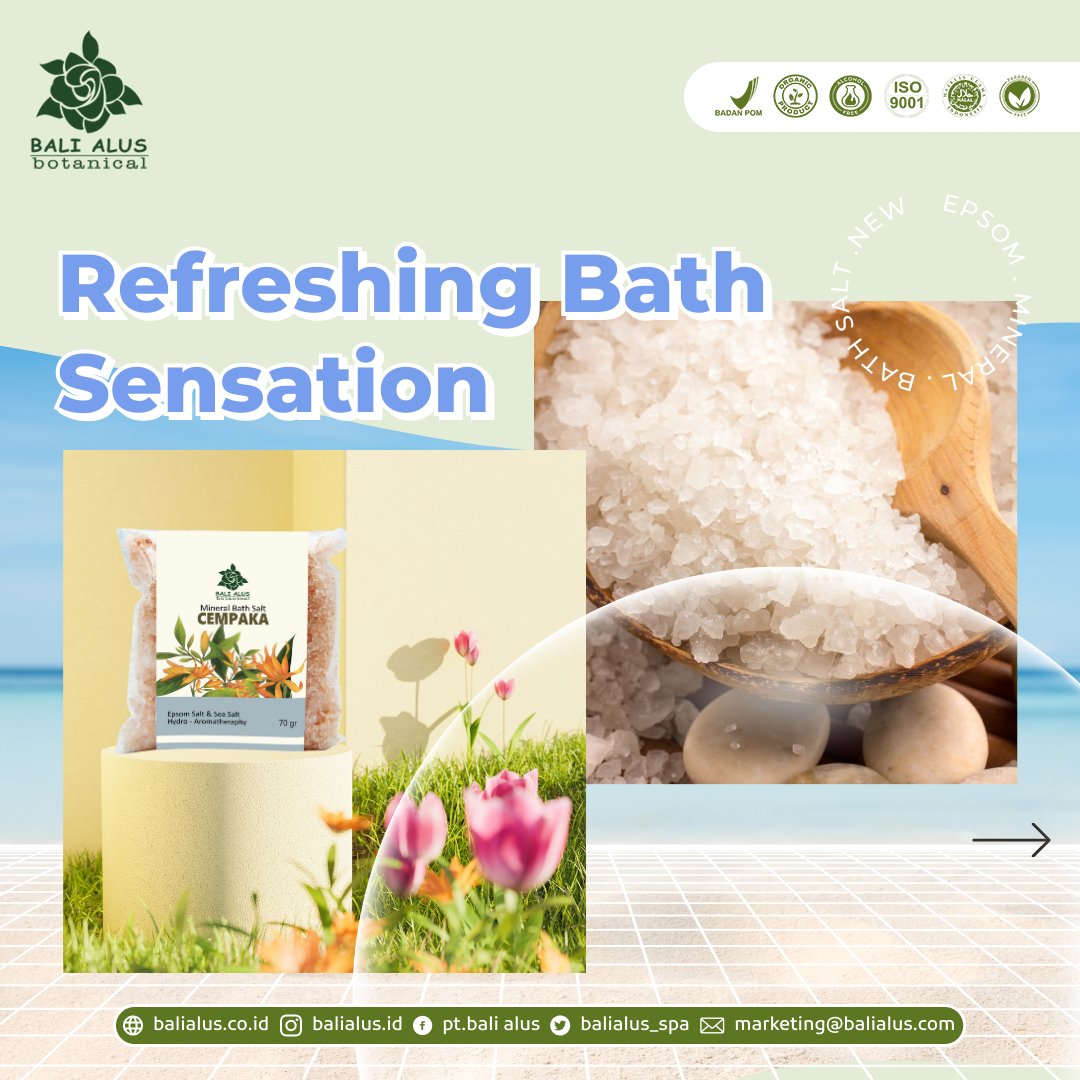 balialus_spa's tweet image. Dengan Garam Mineral membantu untuk meringankan kelelahan serta ketegangan saraf dan otot kaki.
memiliki Aroma  yang membantu untuk menenangkan pikiran, membuat perasaan lebih santai dan rileks🍃

#viral #bathsalt #skincare #tiktok #trending #bathtub