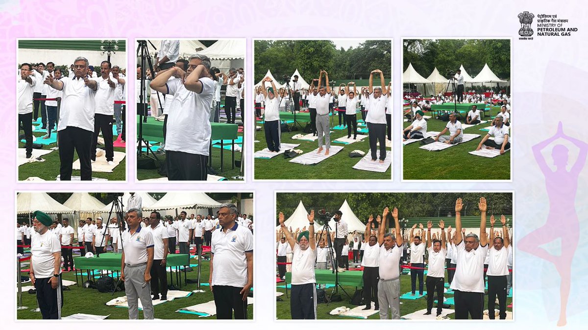 Participating in the #InternationalDayofYoga2023 was a truly enriching experience. It was a wonderful opportunity to connect with the ancient practice, promoting wellness & unity. Grateful for the chance to join this global celebration of #health & #mindfulness. #YogaMyPride