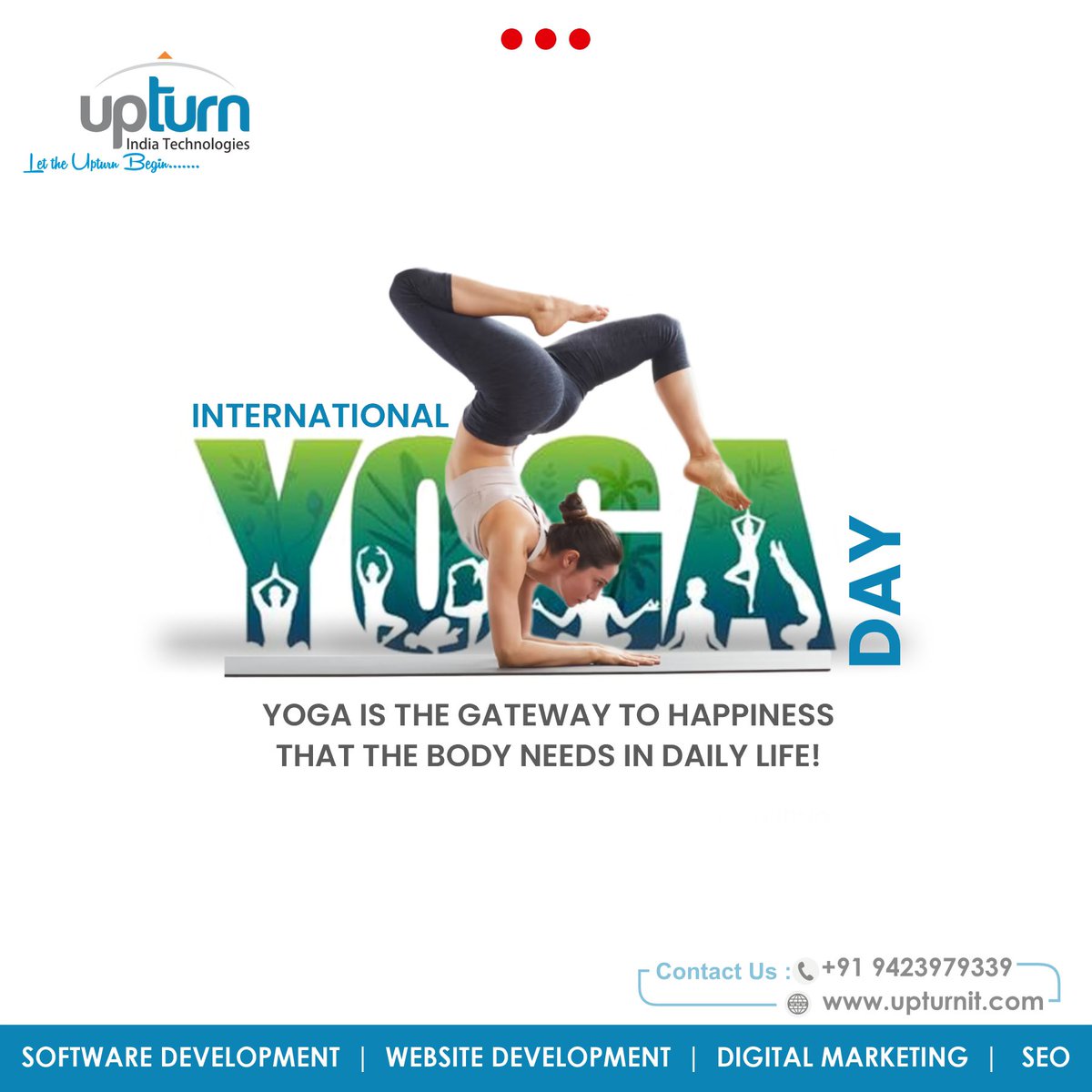 🌍✨ Celebrate International Yoga Day! 🧘‍♀️🧘‍♂️

#InternationalYogaDay
#YogaDay2023
#YogaForHappiness
#HealthyMindHealthyLife
#YogaEveryday
#DigitalMarketingExperts
#StayPositive
#OnlinePresenceMatters
#SpreadGoodVibes
#UnlockYourPotential