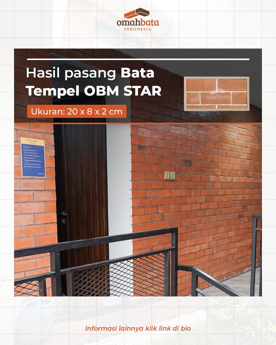 omahbata's tweet photo. Inspirasi rumah dengan menggunakan bata tempel dan bata expose bisa membuat rumah kamu terlihat aesthetic juga berkarakter 🥰
__
Omahbata tempat cari Bata &amp; Roster #No1 di Indonesia.

Yuk! Order sekarang hubungi:
📱0812 500 500 53
📱0812 820 1414
📱0812 810 1313 https://t.co/nCT8tuzopn