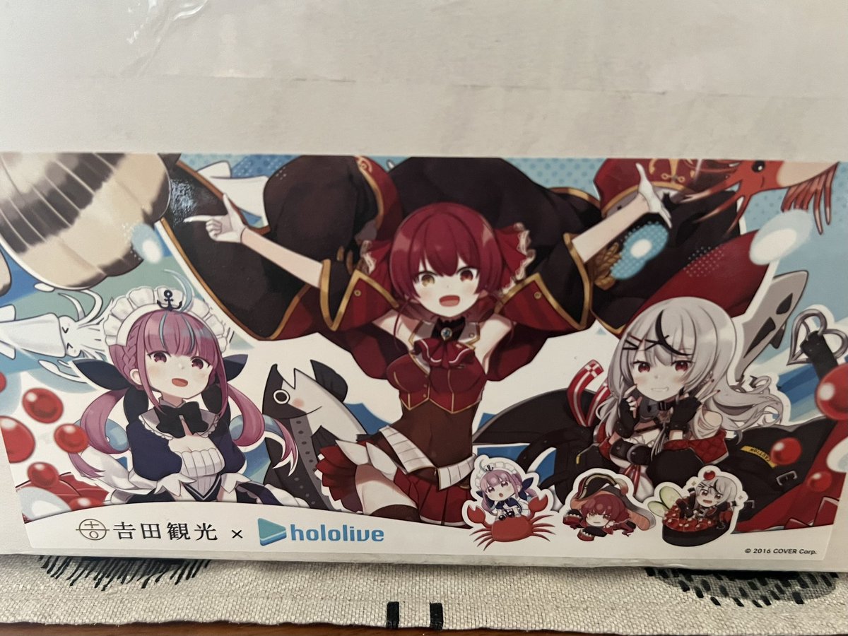 uno_roughsketch's tweet photo. 吉田観光×hololive 北海道海産物のコラボ企画の海産物セットが届きました🌊
同梱グッズのシングルCDに収録されている『うみシーのさちハピ！ (RoughSketch Remix)』を提供しました🙏ガッチリハードに仕上げているので、グッズが届いた際は是非楽しんで下さい🙌
 #うみシーでっかいどー https://t.co/JeTTAwqAdz