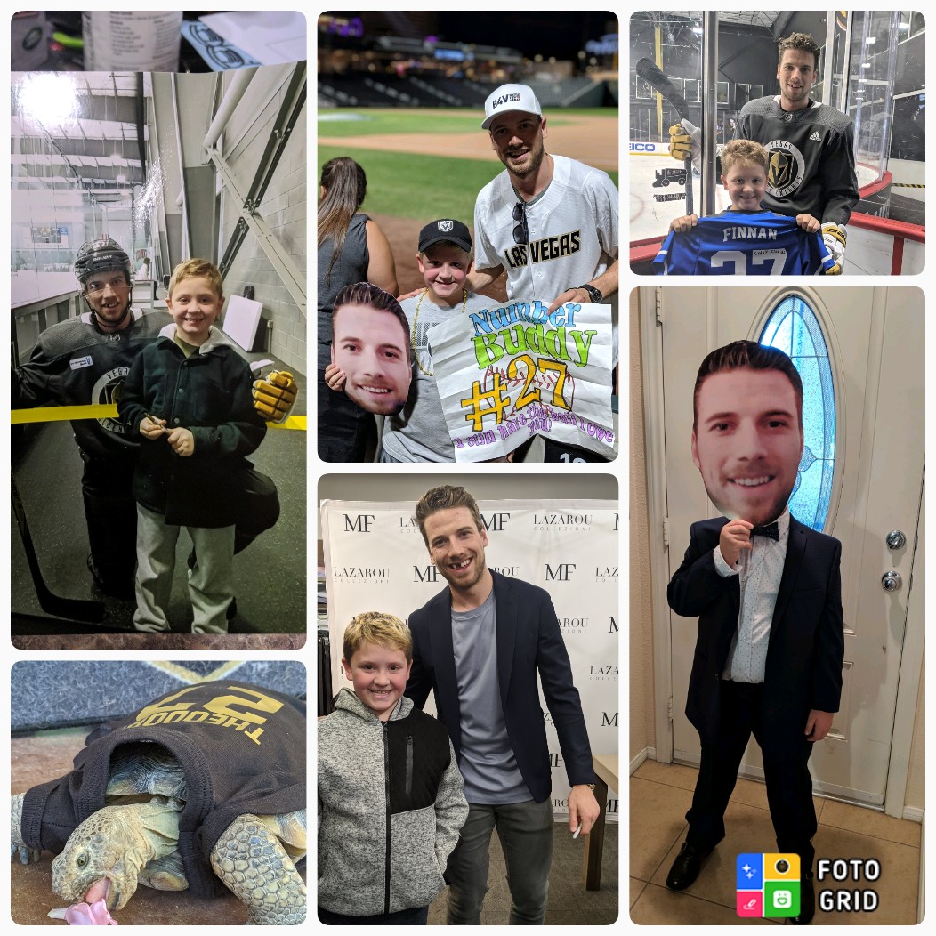 TeamFinnan's tweet photo. @stheodore17 , Colby your number buddy, wanted me to tell you that he is so proud of you! You were his favorite from day 1, and he hasn't changed his mind one bit! His next goal is to get a picture with you and the CUP you all worked so hard for!! @GoldenKnights  we love you all! https://t.co/HdD0rbTkgx