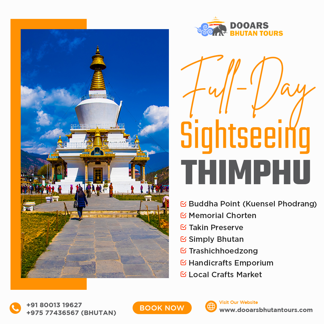 Try a new level of satisfaction during your next Bhutan tour.

For further information,
Call: +91 80013 19627

#bhutantour #vacation #travel #sightseeing #buddhapoint #memorialchorten #tourpackages #dooarsbhutantours