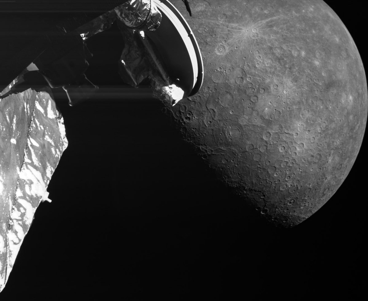 BREAKING 🚨: New images of Mercury are coming in from the BepiColombo spacecraft after a flyby on Monday