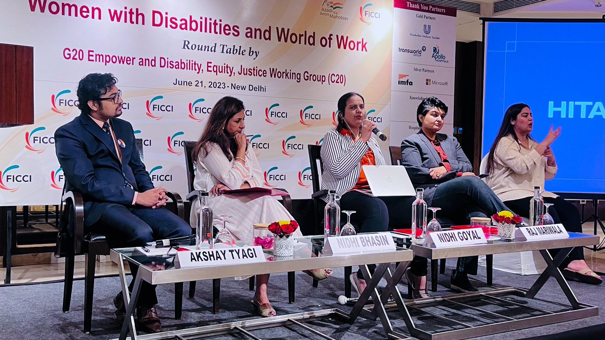 g20empower's tweet photo. Technology is undoubtedly an enabler, connector and facilitator for women and persons with disabilities, says @saysnidhigoyal. She highlights ownership, accessibility and affordability as three essential parameters. @MinistryWCD https://t.co/EyzOixR8Cd