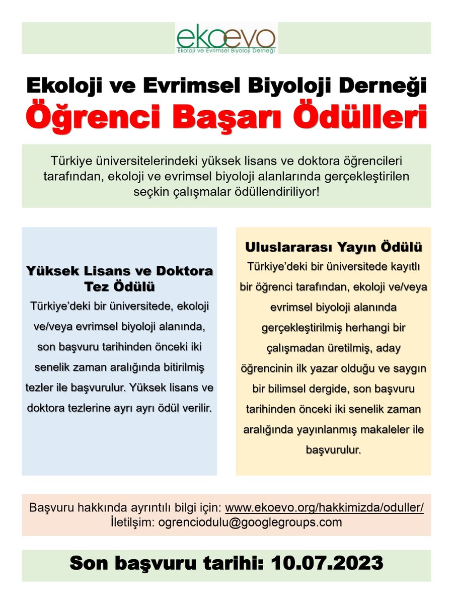2023 yılı yüksek lisans tez, doktora tez ve öğrenci uluslararası makale ödülleri başvuruları açıldı! ⏰